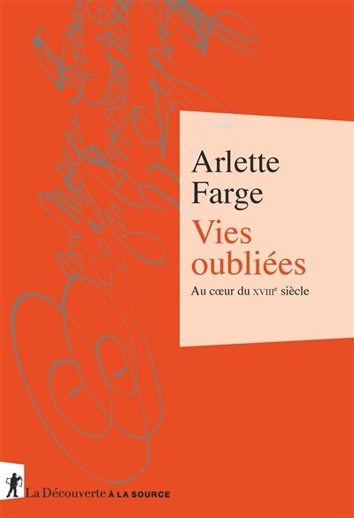 Front cover_Vies oubliées : au coeur du XVIIIe siècle