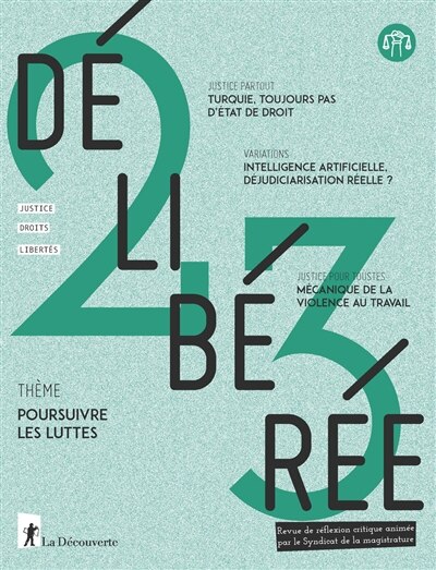 Couverture_Délibérée, n°23. Poursuivre les luttes