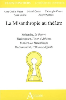 Couverture_La misanthropie au théâtre