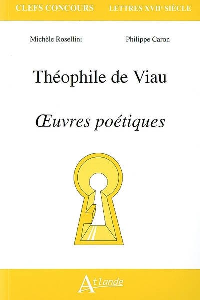Front cover_Théophile de Viau, oeuvres poétiques