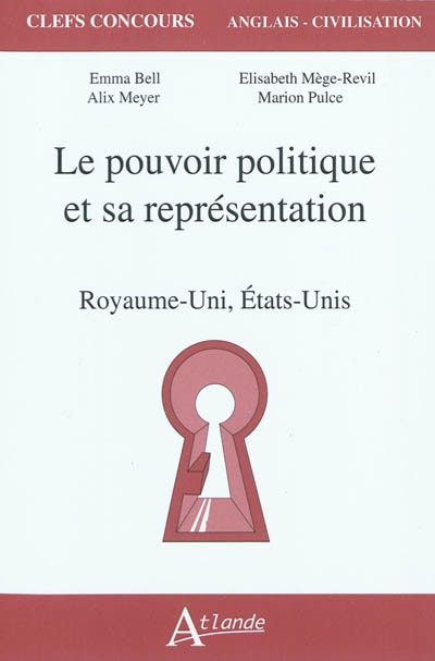 Front cover_Le pouvoir politique et sa représentation