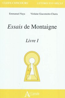 Front cover_Essais de Montaigne, Livre I