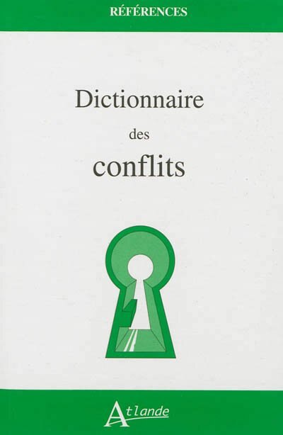 Front cover_Dictionnaire des conflits
