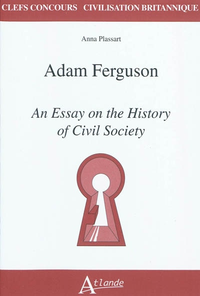 Front cover_Adam Ferguson, An essay on the history of civil society