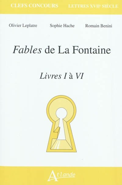 Front cover_Fables de La Fontaine, livres I à VI