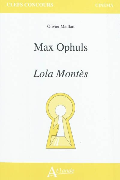 Front cover_Max Ophüls, Lola Montès