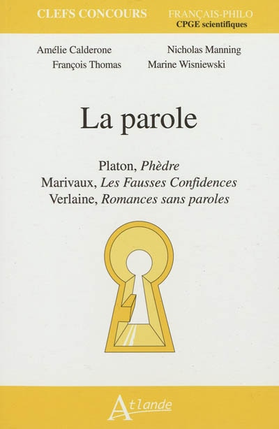 Front cover_La parole