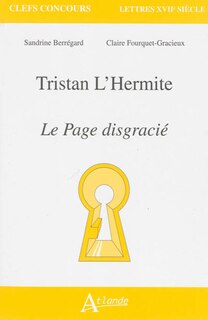 Front cover_Tristan L'Hermite, Le page disgracié