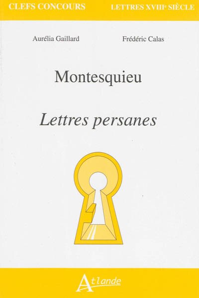 Front cover_Montesquieu, Lettres persanes