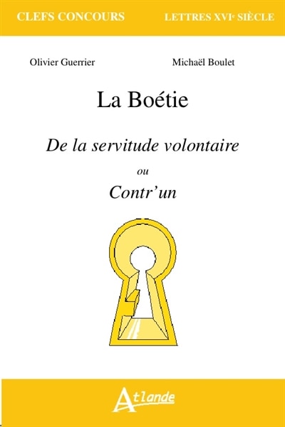 Front cover_La Boétie, De la servitude volontaire ou Contr'un