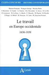 Front cover_Le travail en Europe occidentale