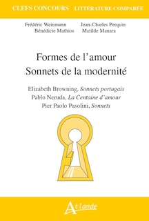 Front cover_Formes de l'amour, sonnets de la modernité