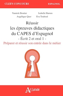 Couverture_Réussir les épreuves didactiques du Capes d'espagnol