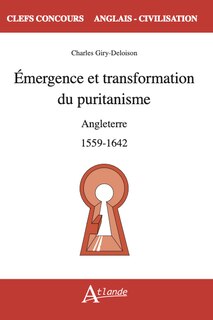 Front cover_Emergence et transformation du puritanisme