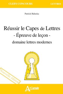Front cover_Réussir le Capes de lettres