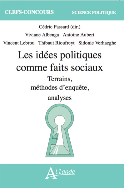 Front cover_Les idées politiques comme faits sociaux