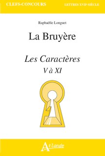 Front cover_La Bruyère, Les caractères, V à XI