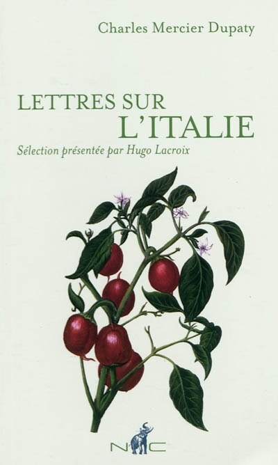 Front cover_Lettres sur l'Italie