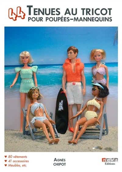 Front cover_44 tenues au tricot pour poupées-mannequins