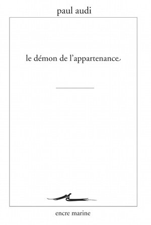 Front cover_Le d&eacute;mon de l'appartenance