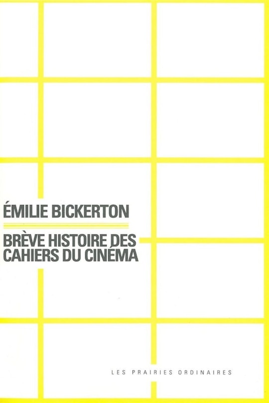 Front cover_Brève histoire des Cahiers du cinéma