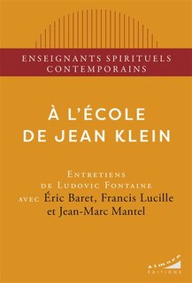Front cover_A l'école de Jean Klein