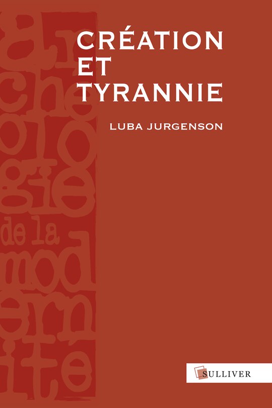 Front cover_Création et tyrannie
