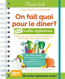 On fait quoi pour dîner végétarien Mémoniak 2017
