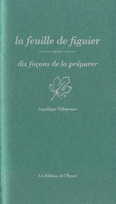 Front cover_La feuille de figuier : dix façons de la préparer