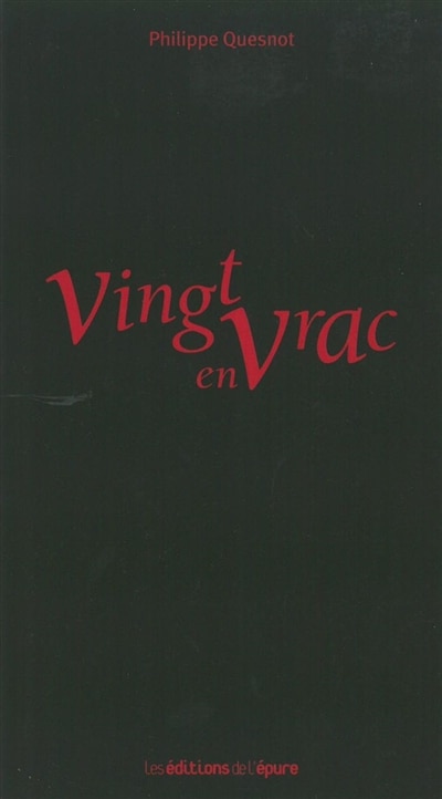 Front cover_Vingt en vrac