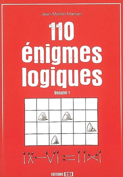 Couverture_110 énigmes logiques, Vol. 1