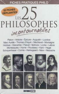 Front cover_Les 25 philosophes incontournables : fiches pratiques philo