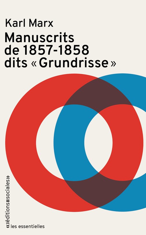 Couverture_Manuscrits de 1857-1858, dits Grundrisse