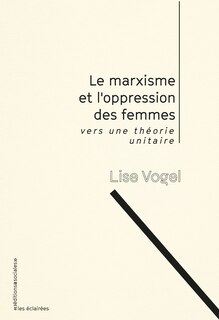 Front cover_Le marxisme et l'oppression des femmes : vers une théorie unitaire