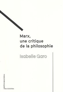 Front cover_Marx, une critique de la philosophie