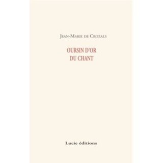 Couverture_Oursin d'or du chant : po&egrave;mes