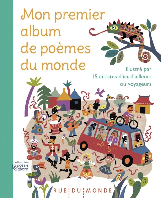 Couverture_Mon premier album de poèmes du monde : illustré par 15 artistes d'ici, d'ailleurs ou voyageurs