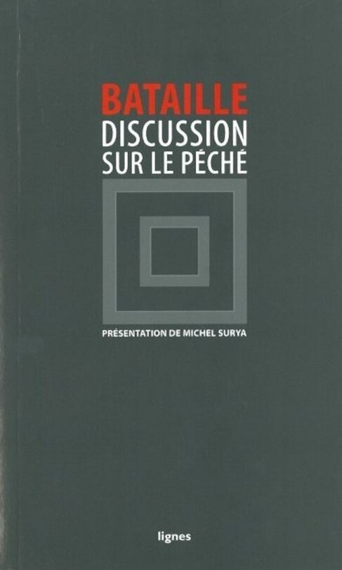 Front cover_Discussion sur le péché