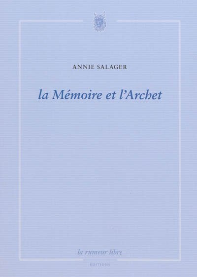 Front cover_La mémoire et l'archet