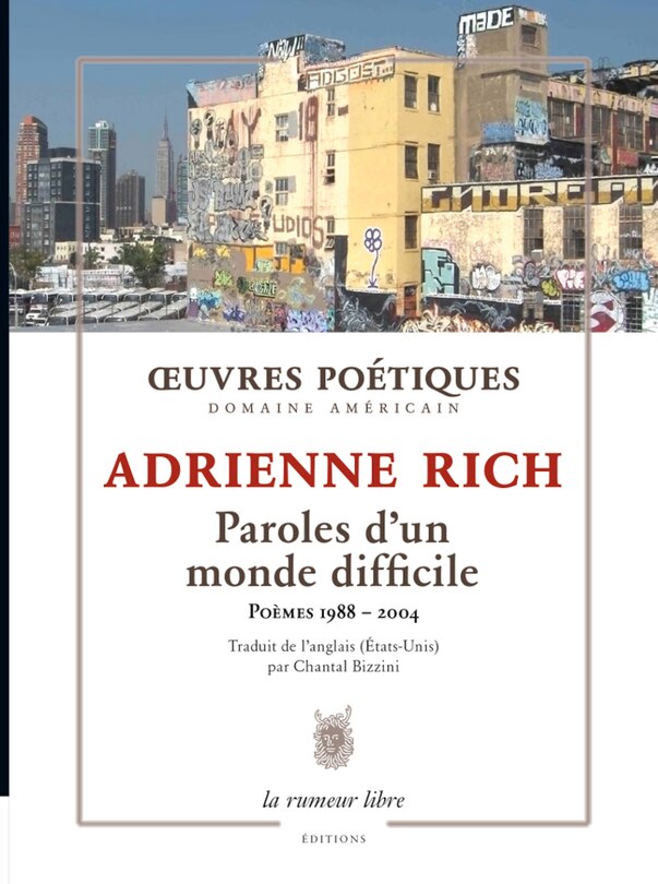Front cover_Oeuvres poétiques : paroles d'un monde difficile : poèmes 1988-2004, une anthologie