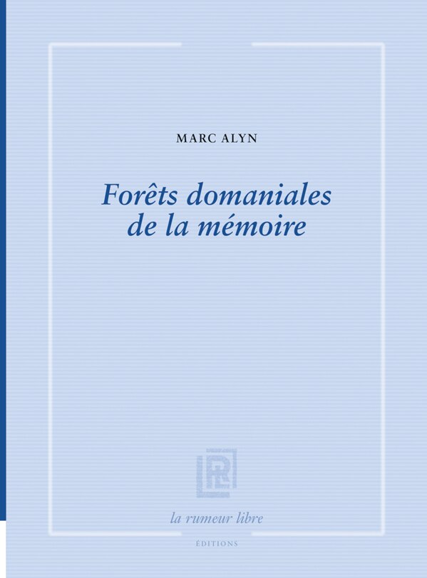 Front cover_Forêts domaniales de la mémoire