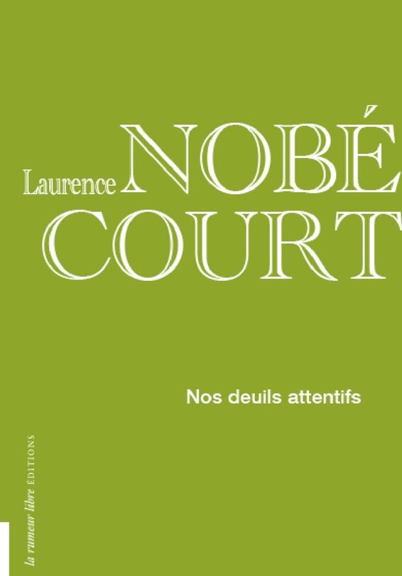 Front cover_Nos deuils attentifs