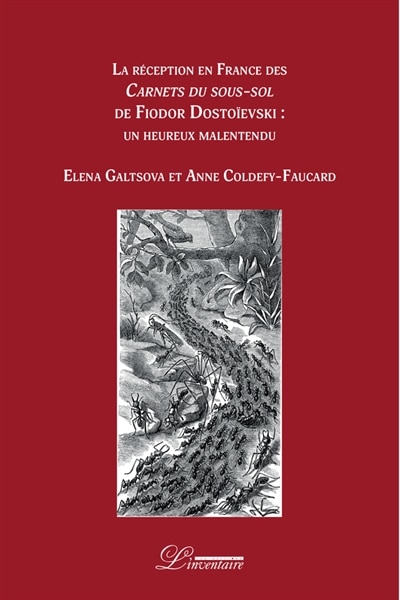Couverture_La réception en France des Carnets du sous-sol de Fiodor Dostoïevski