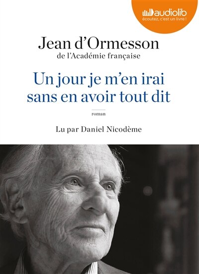 Front cover_Un jour je m'en irai sans avoir tout dit MP3