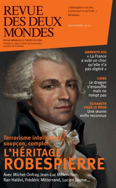 Couverture_Revue des deux mondes, novembre 2015