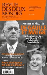 Front cover_Revue des deux mondes, mai 2018