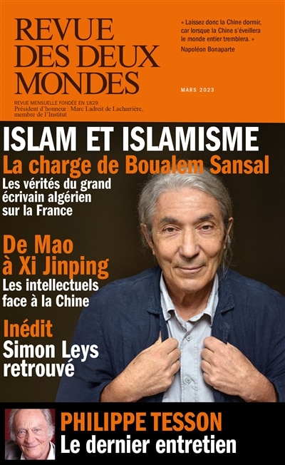 Couverture_Revue des deux mondes, n°2 (2023). Les intellectuels face à la Chine : de Mao à Xi Jinping