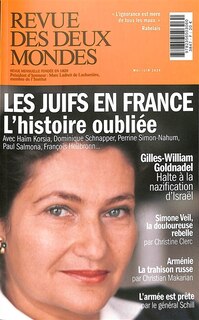Couverture_Revue des deux mondes. Les Juifs en France : l'histoire oubliée