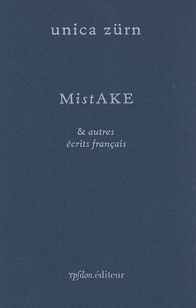 Front cover_Mistake & autres écrits français