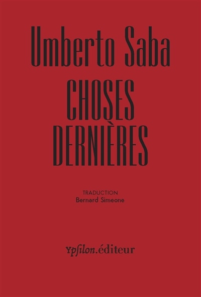 Front cover_Choses dernières : 1935-1943 = Ultima cose